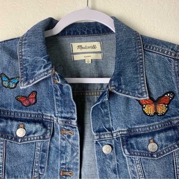 Madewell The Jean jacket Medford wash with patches S - Picture 4 of 8